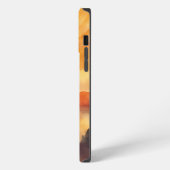 山のサンセットモノグラム iPhoneケース (左側面)