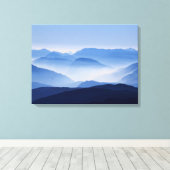 山のシルエット雲 キャンバスプリント (インサイチュ (ウッドフロア))