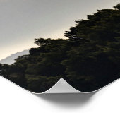 山のシルエット ポスター (角)