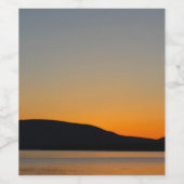 山のシルエット ワインラベル (シングルラベル)