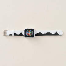 山のシルエットApple時計バンド