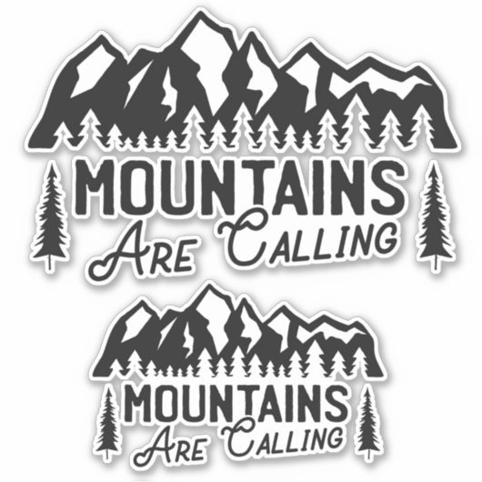 山のシール シール (正面)