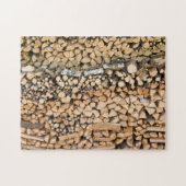 山のジグソーパズルの切り刻まれた木 ジグソーパズル (横)