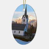 山のスイス教会 セラミックオーナメント (左)