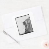 山のステッカーに登場する老人 スクエアシール (封筒)