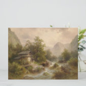 山のストリーム上のミル(アルバート・リーガー著) カード (スタンド正面)