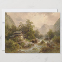 山のストリーム上のミル（アルバート・リーガー著） カード