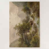 山のストリーム上のミル(アルバート・リーガー著) ジグソーパズル (縦)