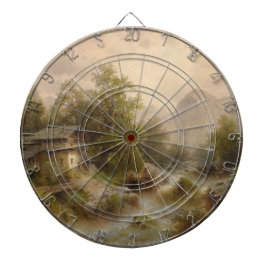 山のストリーム上のミル（アルバート・リーガー著） ダーツボード