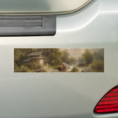 山のストリーム上のミル（アルバート・リーガー著） バンパーステッカー (車上)