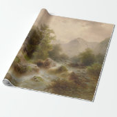 山のストリーム上のミル（アルバート・リーガー著） ラッピングペーパー (アンロールド)