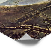 山のスノードンLlyn Nantlleからウィルソン・リックに見られる ポスター (角)