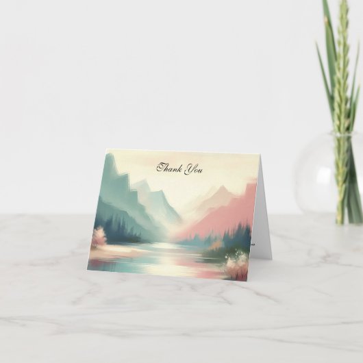 山のソフトなエコーズ サンキューカード (正面)