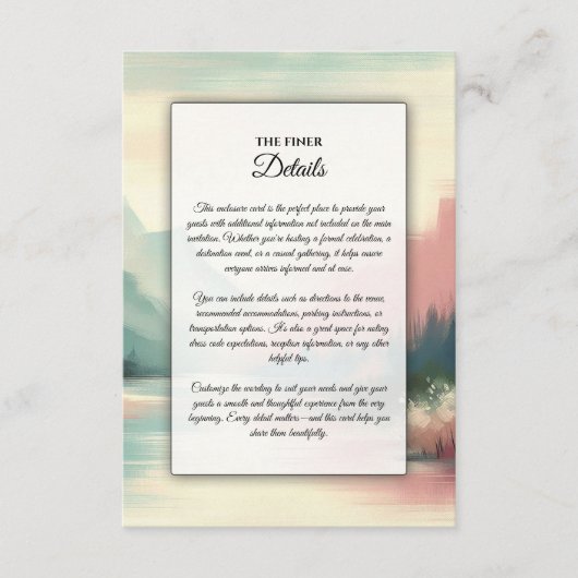 山のソフトエコー エンクロージャーカード (正面)