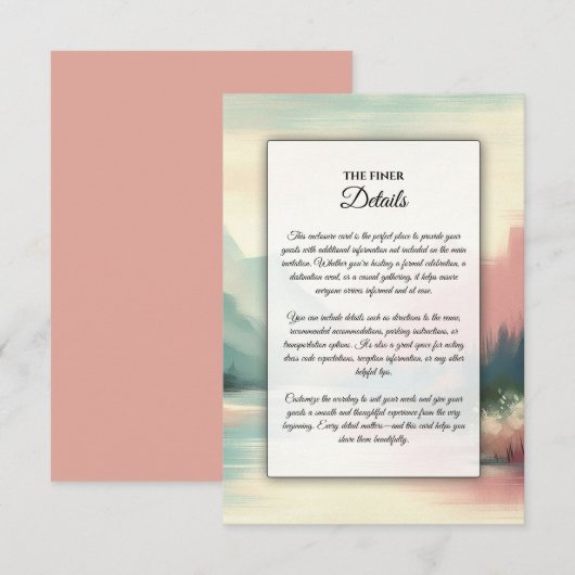 山のソフトエコー エンクロージャーカード (正面/裏面)