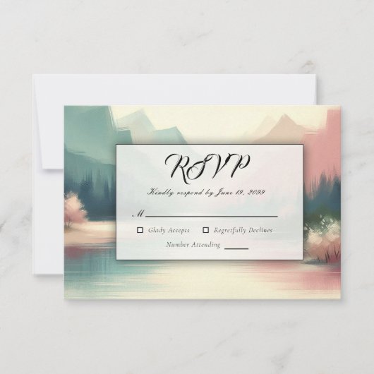 山のソフトエコー 出欠カード (正面)