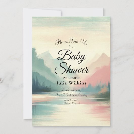 山のソフトエコー 招待状 (正面)