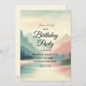 山のソフトエコー 招待状 (正面/裏面)