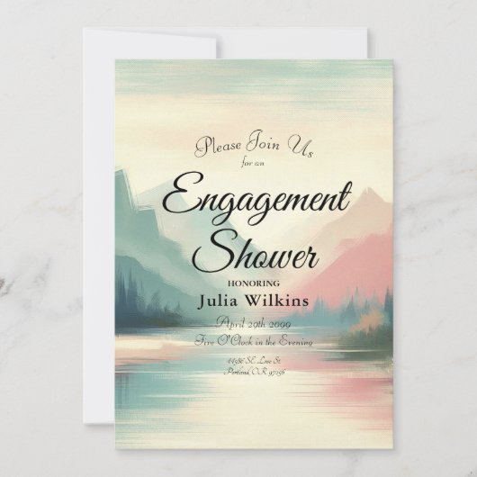 山のソフトエコー 招待状 (正面)