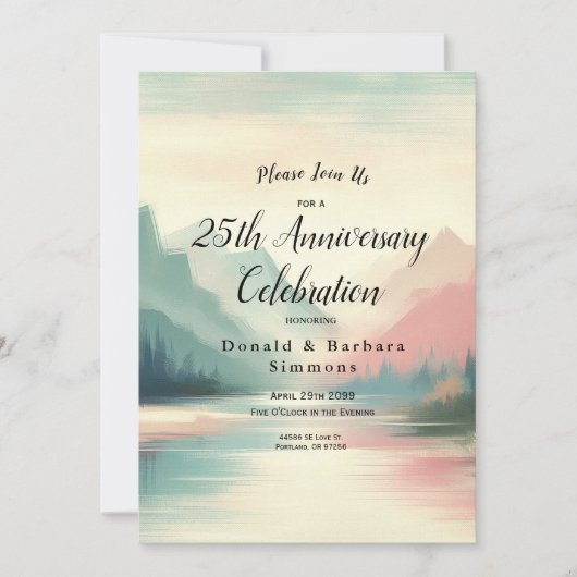 山のソフトエコー 招待状 (正面)