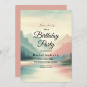 山のソフトエコー 招待状 (正面/裏面)