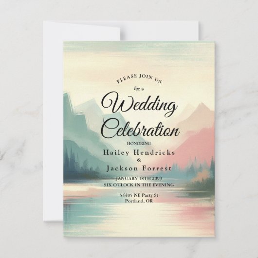 山のソフトエコー 招待状 (正面)