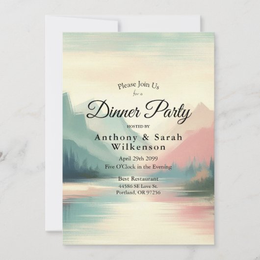 山のソフトエコー 招待状 (正面)