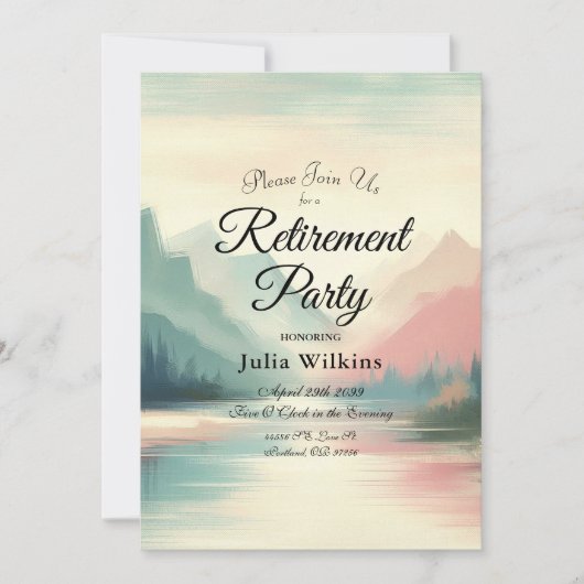 山のソフトエコー 招待状 (正面)