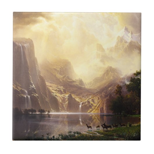 山のタイルのアルバートBierstadt タイル (正面)