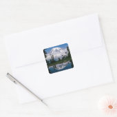 山のタンのレーニア山の反射 スクエアシール (封筒)
