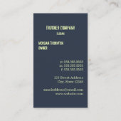 山のトラック運転手の名刺への長い道 名刺 (裏面)