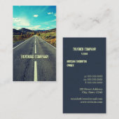 山のトラック運転手の名刺への長い道 名刺 (正面/裏面)