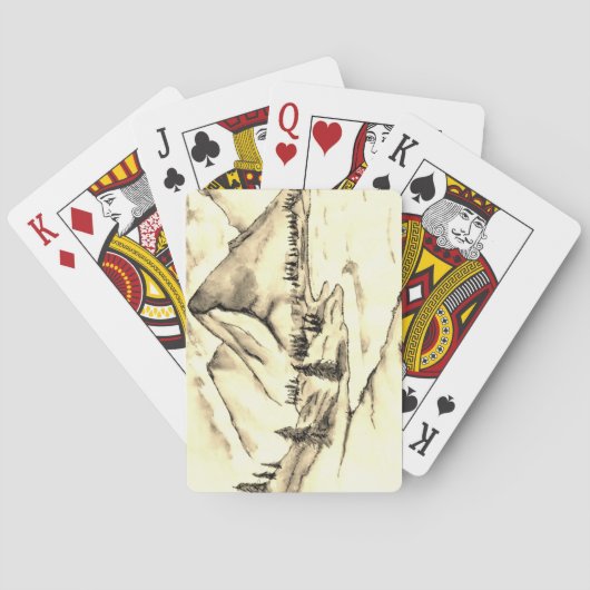 山のトランプ トランプ (裏面)