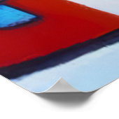 山のノルウェーの村 | AIアートポスター ポスター (角)