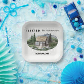 山のハイキングで退職生活が良い ペーパープレート (パーティー)