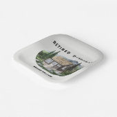 山のハイキングで退職生活が良い ペーパープレート (傾斜あり)