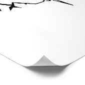 山のハイキングハートビート ポスター (角)