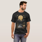 山のハイキング コテージコア 花 夏 キャンプ Tシャツ (正面フル)