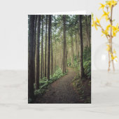 山のハイキング |和歌山,日本 カード (黄色い花)