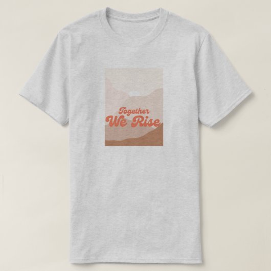 山のハリケーンが共に災害 Tシャツ (デザイン正面)