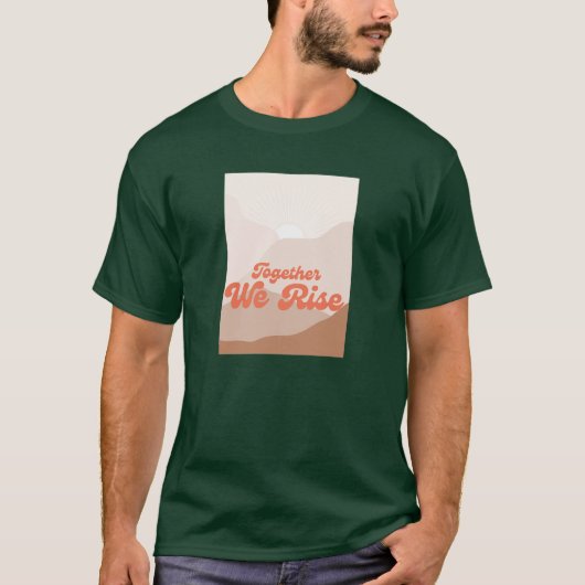 山のハリケーンが共に災害 Tシャツ (正面)