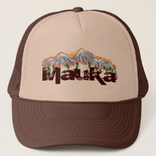 山のハワイ州人の帽子の方のMauka キャップ
