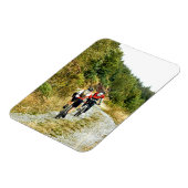 山のバイクもしくは自転車に乗る人 マグネット (左側)