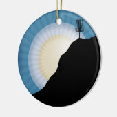 山のバスケット セラミックオーナメント (左)