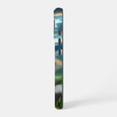 山のビッグフット ブルーアイ iPhone 16ケース (左側面)