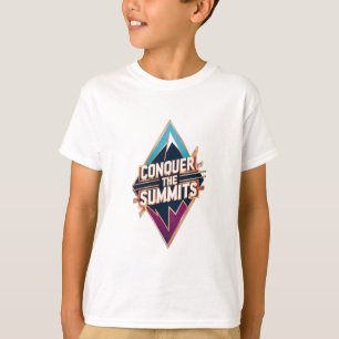 山のピークのシルエット"Conque Tシャツ