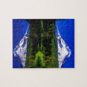 山のフードのオレゴンの景色の雪 ジグソーパズル (横)