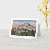 山のフード、オレゴン-新しい樹木限界線の眺め カード (黄色い花)