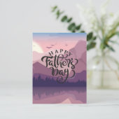 山のプラークで父の日を幸せに ポストカード (スタンド正面)