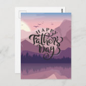 山のプラークで父の日を幸せに ポストカード (正面/裏面)